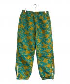 SUPREMEシュプリーム）の古着「WARM UP PANT TEAL FLORAL」｜ブルー×イエロー
