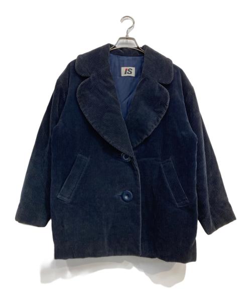 ISSEY MIYAKE（イッセイミヤケ）ISSEY MIYAKE (イッセイミヤケ) コーデュロイジャケット　70～80’s　IS14-FA008 ネイビー サイズ:Mの古着・服飾アイテム