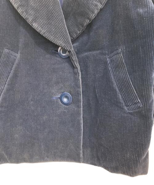 ISSEY MIYAKE（イッセイミヤケ）ISSEY MIYAKE (イッセイミヤケ) コーデュロイジャケット　70～80’s　IS14-FA008 ネイビー サイズ:Mの古着・服飾アイテム