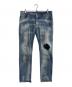 DSQUARED2（ディースクエアード）の古着「TRASH LIGHT WASH SKATER JEANS　S74LB0807」｜インディゴ