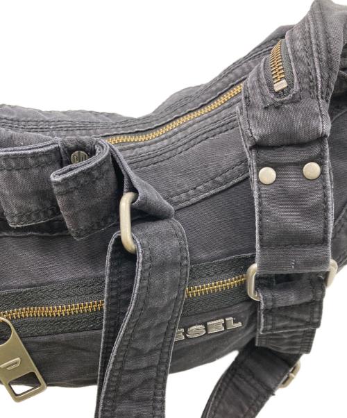 DIESEL（ディーゼル）DIESEL (ディーゼル) デニムショルダーバッグ ブラックの古着・服飾アイテム