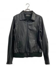 Shama（シャマ）の古着「レザージャケット　41247nu」｜ブラック