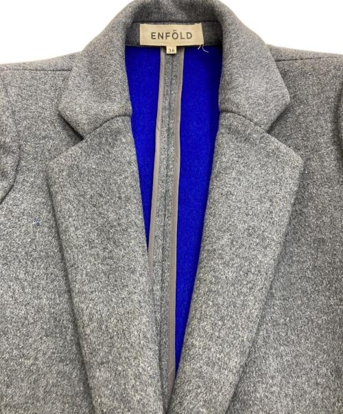 ENFOLD（エンフォルド）ENFOLD (エンフォルド) トップリバーチェスターコート　3008A630-1010 グレー サイズ:36の古着・服飾アイテム