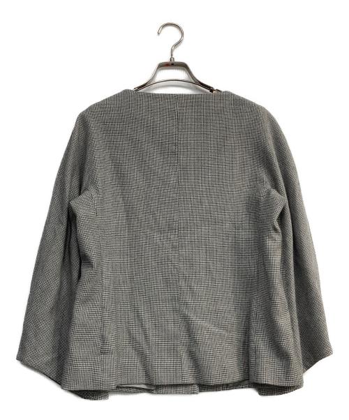 HERNO（ヘルノ）HERNO (ヘルノ) ノーカラージャケット グレー サイズ:42の古着・服飾アイテム