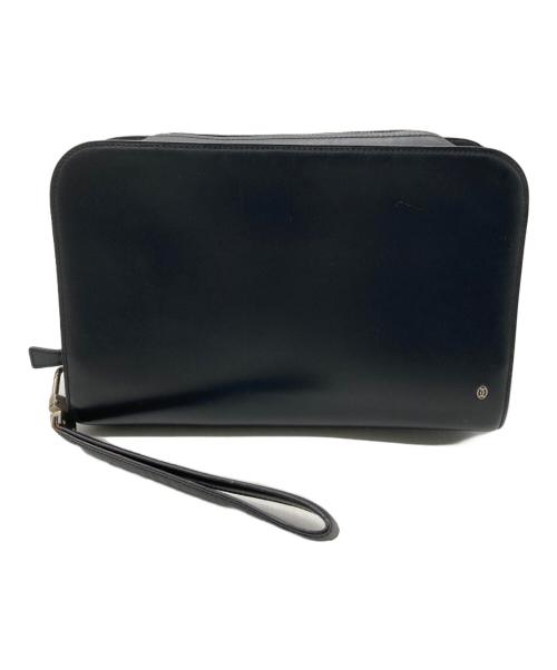 Cartier（カルティエ）Cartier (カルティエ) パシャ レザークラッチバッグ ブラックの古着・服飾アイテム