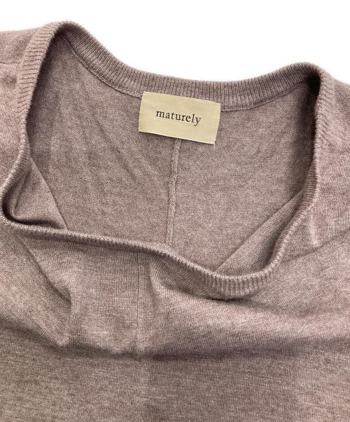 maturely（マチュアリー）maturely (マチュアリー) ノースリーブニットワンピース ブラウン サイズ:Freeの古着・服飾アイテム