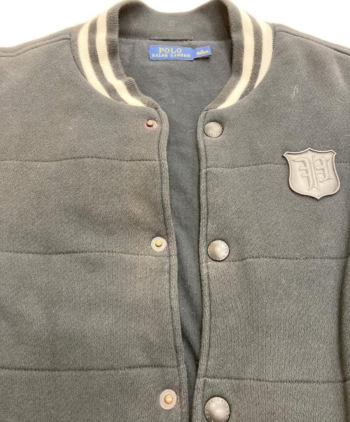 POLO RALPH LAUREN（ポロ・ラルフローレン）POLO RALPH LAUREN (ポロ・ラルフローレン) ダウンアワードジャケット ブラック サイズ:Sの古着・服飾アイテム