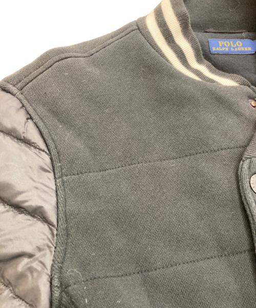 POLO RALPH LAUREN（ポロ・ラルフローレン）POLO RALPH LAUREN (ポロ・ラルフローレン) ダウンアワードジャケット ブラック サイズ:Sの古着・服飾アイテム