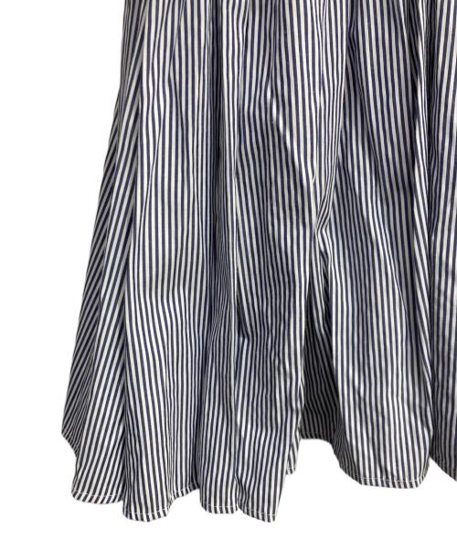 BEARDSLEY（ビアズリー）BEARDSLEY (ビアズリー) ストライプギャザーチュニック　BEZ1041104A0010 ブルー×ホワイト サイズ:Freeの古着・服飾アイテム