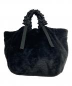 LUDLOWラドロー）の古着「フェイクファートートバッグ」｜ブラック