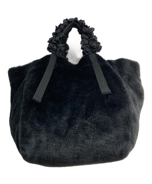 LUDLOW（ラドロー）LUDLOW (ラドロー) フェイクファートートバッグ ブラックの古着・服飾アイテム