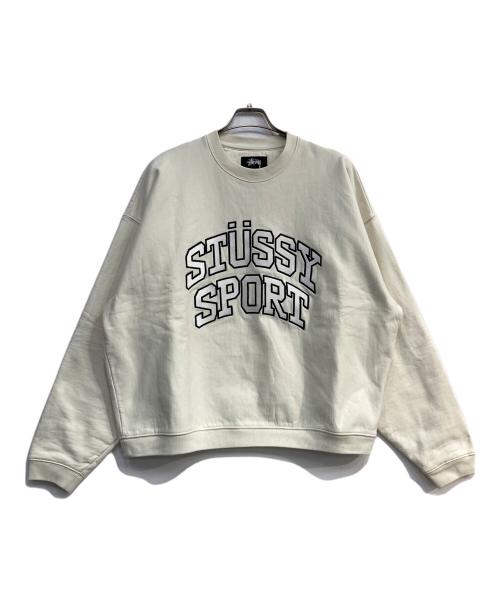 stussy（ステューシー）stussy (ステューシー) Relaxed Oversized Crew スウェット ホワイト サイズ:Mの古着・服飾アイテム