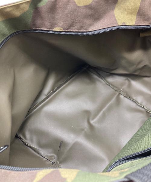 Herve Chapelier（エルベシャプリエ）Herve Chapelier (エルベシャプリエ) カモフラージュ ナイロン舟型トートM カーキ×ブラウンの古着・服飾アイテム