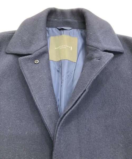 MACKINTOSH LONDON（マッキントッシュ ロンドン）MACKINTOSH LONDON (マッキントッシュ ロンドン) ウールステンカラーコート ネイビー サイズ:38の古着・服飾アイテム