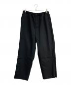everyoneエブリワン）の古着「polyester twill easy slacks　EV24-PT14」｜ブラック