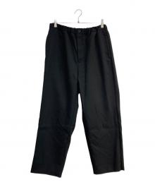 everyone（エブリワン）の古着「polyester twill easy slacks　EV24-PT14」｜ブラック