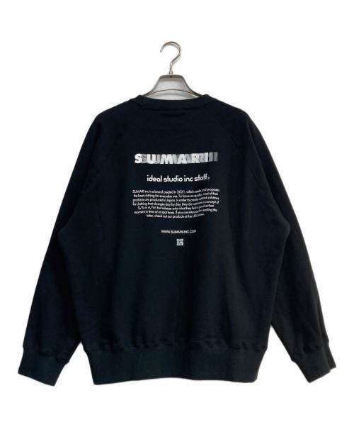 SUMARI（シュマリ）SUMARI (シュマリ) プリントクルーネックスウェット ブラック サイズ:1の古着・服飾アイテム