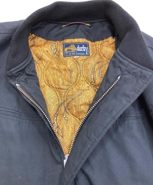 DERBY OF SAN FRANCISCO（ダービーオブサンフランシスコ）DERBY of san francisco (ダービーオブサンフランシスコ) CLASSIC DERBY JACKET　 ダービージャケット ブラック サイズ:2XLの古着・服飾アイテム