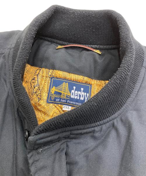 DERBY OF SAN FRANCISCO（ダービーオブサンフランシスコ）DERBY of san francisco (ダービーオブサンフランシスコ) CLASSIC DERBY JACKET　 ダービージャケット ブラック サイズ:2XLの古着・服飾アイテム