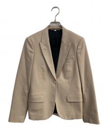 GUCCI（グッチ）の古着「カシミヤ混テーラードジャケット」｜ベージュ