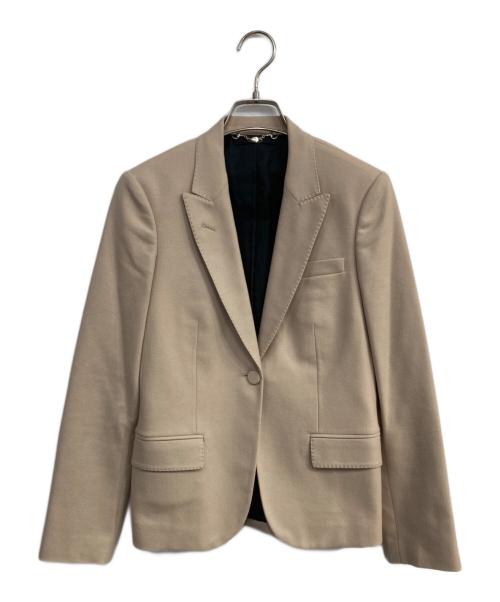 GUCCI（グッチ）GUCCI (グッチ) カシミヤ混テーラードジャケット ベージュ サイズ:36の古着・服飾アイテム