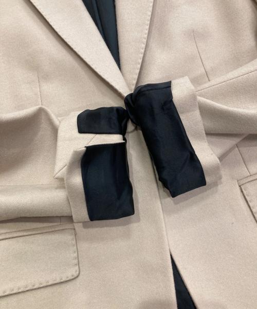GUCCI（グッチ）GUCCI (グッチ) カシミヤ混テーラードジャケット ベージュ サイズ:36の古着・服飾アイテム
