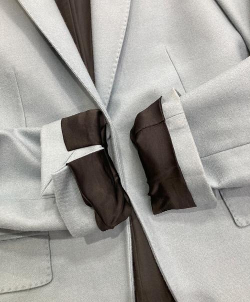 GUCCI（グッチ）GUCCI (グッチ) カシミヤ混テーラードジャケット ブルー サイズ:36の古着・服飾アイテム