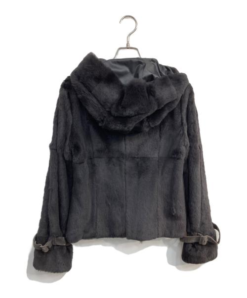 BODY DRESSING Deluxe（ボディドレッシングデラックス）BODY DRESSING Deluxe (ボディドレッシングデラックス) ラビットファージャケット ブラウン サイズ:38の古着・服飾アイテム