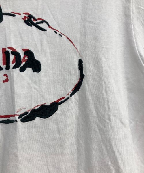PRADA（プラダ）PRADA (プラダ) ロゴTシャツ ホワイト サイズ:Sの古着・服飾アイテム
