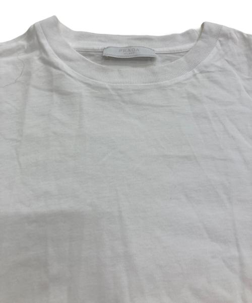 PRADA（プラダ）PRADA (プラダ) クルーネックTシャツ ホワイト サイズ:Sの古着・服飾アイテム