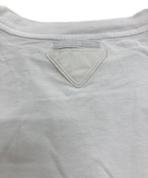 PRADA（プラダ）PRADA (プラダ) クルーネックTシャツ ホワイト サイズ:Sの古着・服飾アイテム