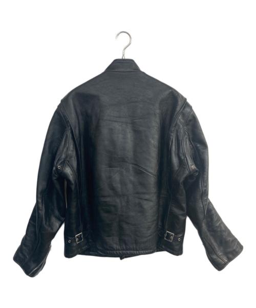 SCHOTT BROS.（ショット）SCHOTT BROS. (ショット) シングルライダースホースレザージャケット　USA製 Perfectoサボテンタグ復刻　641HH ブラック サイズ:46の古着・服飾アイテム