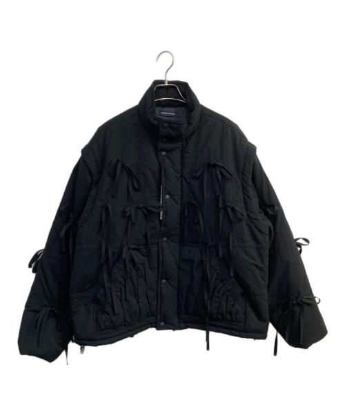 MAISON SPECIAL（メゾンスペシャル）MAISON SPECIAL (メゾンスペシャル) チェックリボンバファーブルゾン　21242215306 ブラック サイズ:Free 未使用品の古着・服飾アイテム