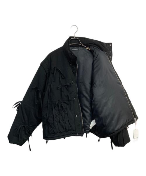 MAISON SPECIAL（メゾンスペシャル）MAISON SPECIAL (メゾンスペシャル) チェックリボンバファーブルゾン　21242215306 ブラック サイズ:Free 未使用品の古着・服飾アイテム
