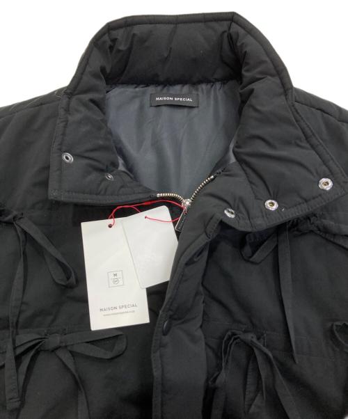 MAISON SPECIAL（メゾンスペシャル）MAISON SPECIAL (メゾンスペシャル) チェックリボンバファーブルゾン　21242215306 ブラック サイズ:Free 未使用品の古着・服飾アイテム