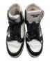 中古・古着 PRADA (プラダ) トライアングルロゴ レザー ハイカットスニーカー　2TE182 ホワイト×ブラック サイズ:7：30000円