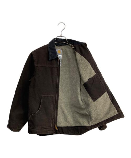 CarHartt（カーハート）CarHartt (カーハート) ボアライナーダック地リッジコート  00‘s　YYC61 ブラウン サイズ:Lの古着・服飾アイテム
