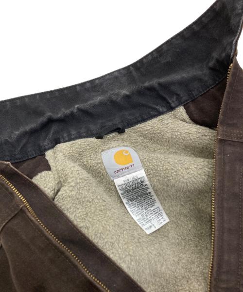 CarHartt（カーハート）CarHartt (カーハート) ボアライナーダック地リッジコート  00‘s　YYC61 ブラウン サイズ:Lの古着・服飾アイテム
