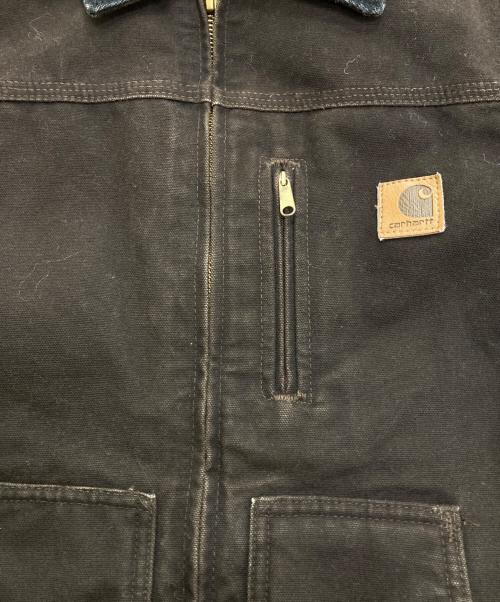 CarHartt（カーハート）CarHartt (カーハート) ボアライナーダック地リッジコート  00‘s　YYC61 ブラウン サイズ:Lの古着・服飾アイテム