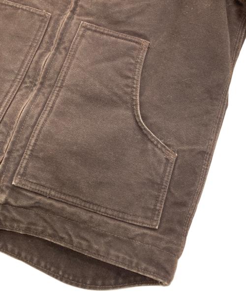 CarHartt（カーハート）CarHartt (カーハート) ボアライナーダック地リッジコート  00‘s　YYC61 ブラウン サイズ:Lの古着・服飾アイテム