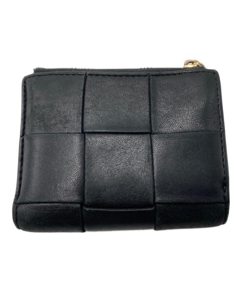 BOTTEGA VENETA（ボッテガベネタ）BOTTEGA VENETA (ボッテガベネタ) カセット スモール 2つ折り ウォレット ブラック サイズ:-の古着・服飾アイテム