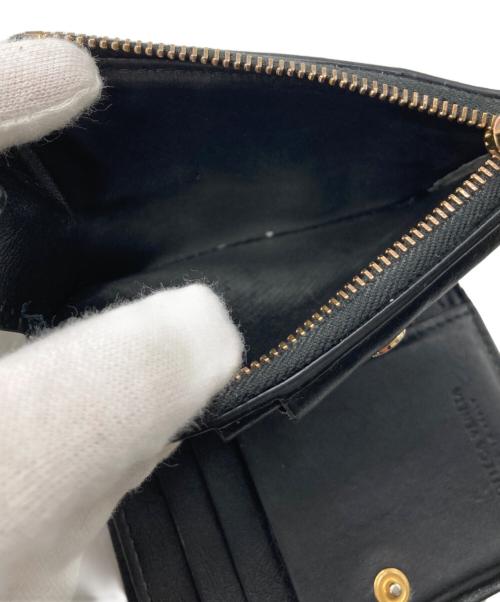 BOTTEGA VENETA（ボッテガベネタ）BOTTEGA VENETA (ボッテガベネタ) カセット スモール 2つ折り ウォレット ブラック サイズ:-の古着・服飾アイテム
