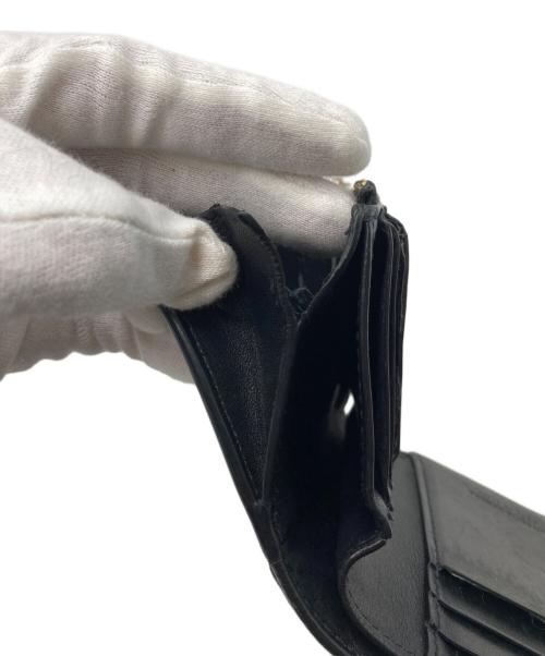 BOTTEGA VENETA（ボッテガベネタ）BOTTEGA VENETA (ボッテガベネタ) カセット スモール 2つ折り ウォレット ブラック サイズ:-の古着・服飾アイテム