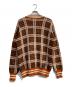 MARNI (マルニ) チェック柄タートルネックニット　23AW　GCMD0454Q0 UFH544 オレンジ×ブラウン サイズ:38：20000円