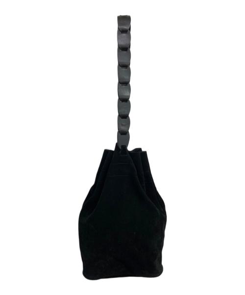 GUCCI（グッチ）GUCCI (グッチ) スウェードレザーショルダーバッグ ブラックの古着・服飾アイテム