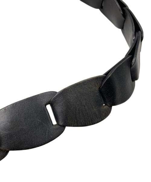 GUCCI（グッチ）GUCCI (グッチ) スウェードレザーショルダーバッグ ブラックの古着・服飾アイテム