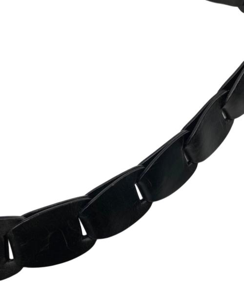 GUCCI（グッチ）GUCCI (グッチ) スウェードレザーショルダーバッグ ブラックの古着・服飾アイテム