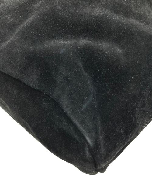 GUCCI（グッチ）GUCCI (グッチ) スウェードレザーショルダーバッグ ブラックの古着・服飾アイテム