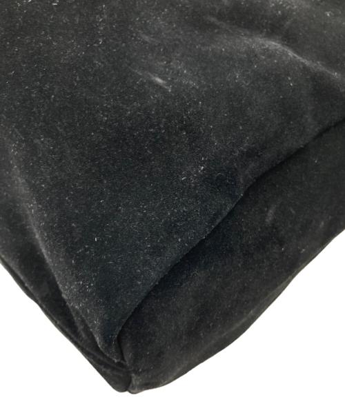 GUCCI（グッチ）GUCCI (グッチ) スウェードレザーショルダーバッグ ブラックの古着・服飾アイテム