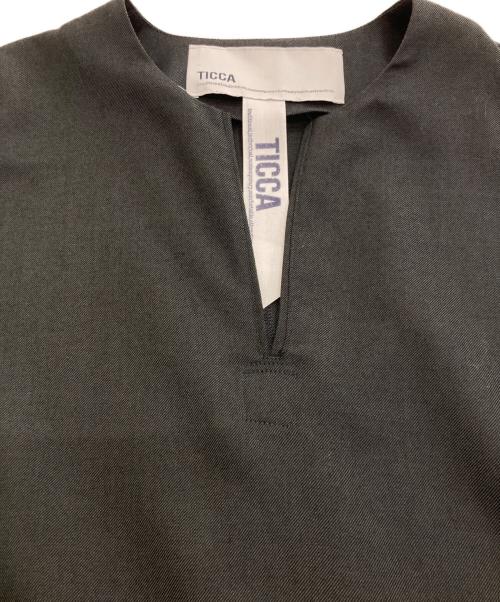 ticca（ティッカ）TICCA (ティッカ) ウールキーネックドレス　TBCA-162 カーキ サイズ:Freeの古着・服飾アイテム